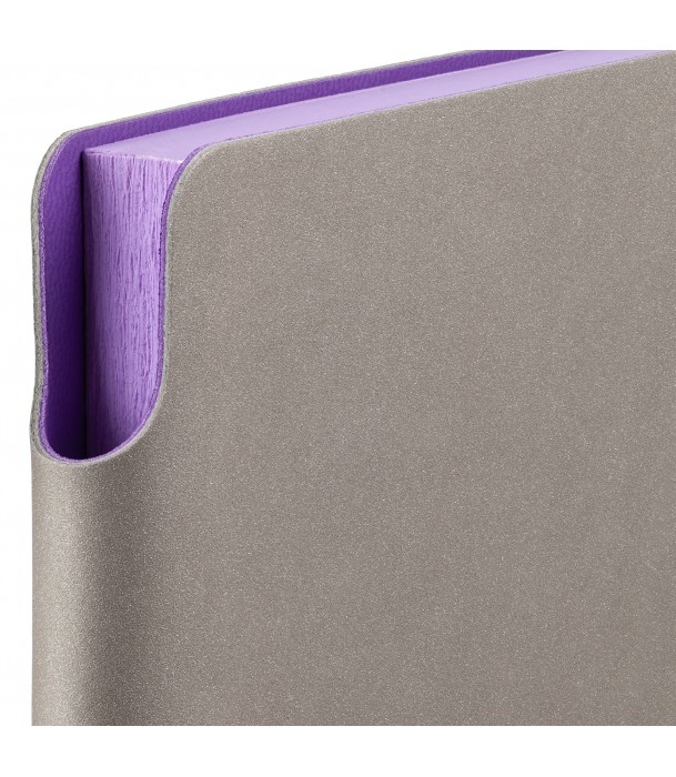 Ежедневник Flexpen недатированный, серебристо-фиолетовый Адъютант